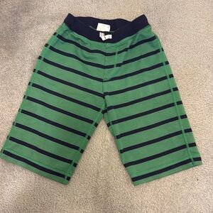Hanna Andersson green and blue striped shorts size 10
